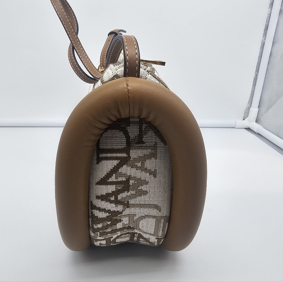 NWT JW ANDERSON The Bumper 15 Pecan Jacquard Monogram Baguette Shoulder Bag - Picture 8 of 12